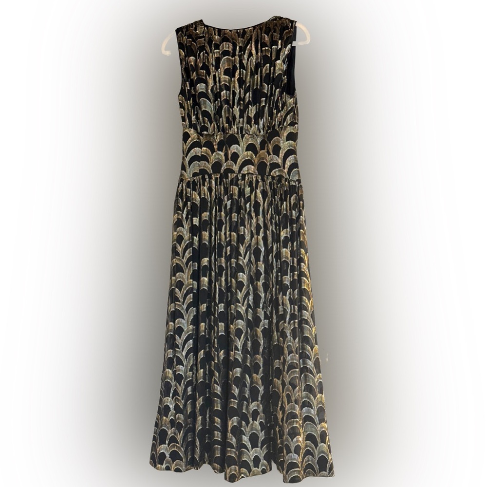Banana Republic Black and Gold Maxi Dress - Picture 6 of 10